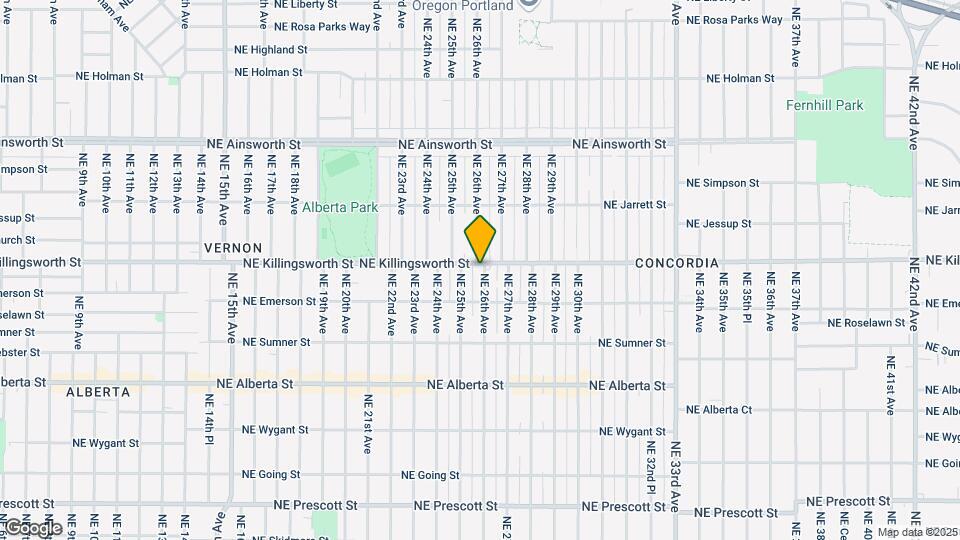 2538 NE Killingsworth St Map and Location Details