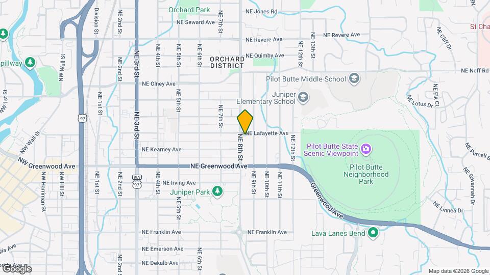 805 NE Lafayette Ave Map and Location Details