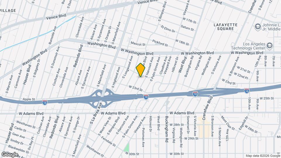 2114 S Rimpau Blvd Mapa y Detalles de la Ubicación