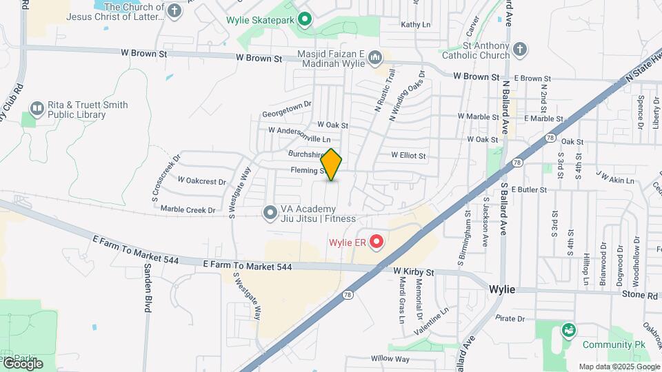 611 W Walton Way Map and Location Details