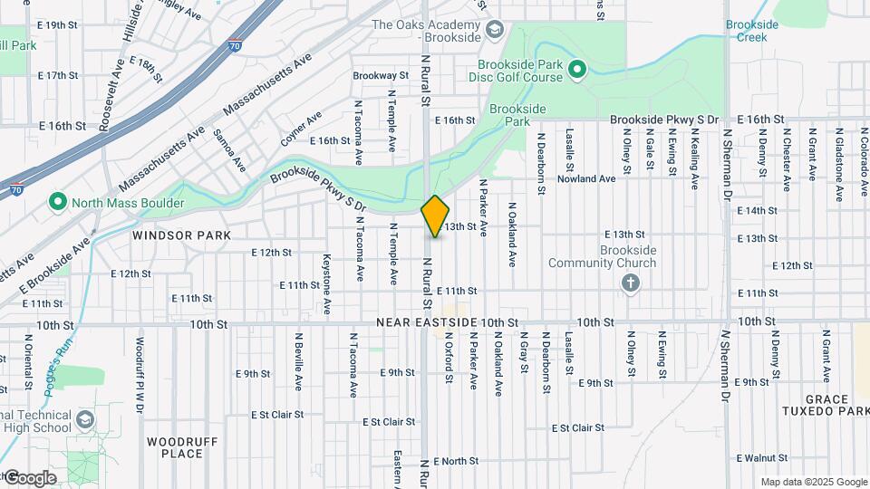 1217 N Rural St Map and Location Details