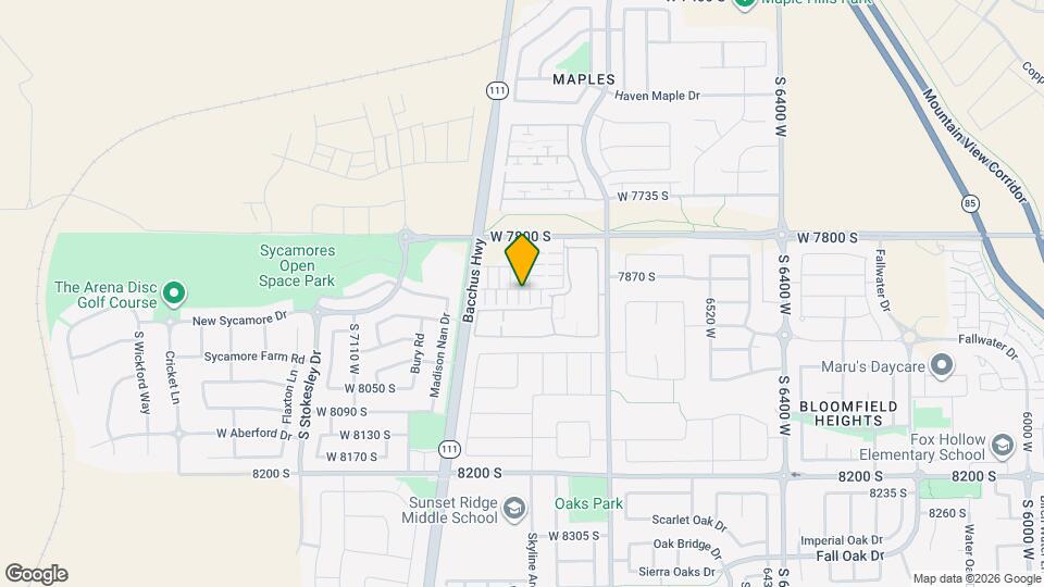 7893 S Gaea Ct Map and Location Details