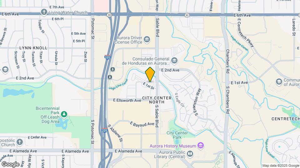 14469 E 1st Dr Map and Location Details