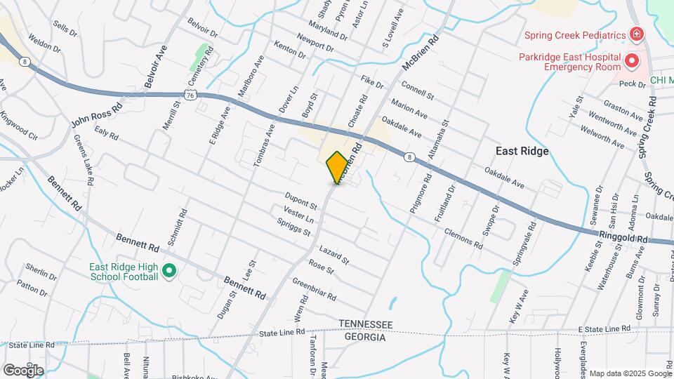 1604 McBrien Rd Map and Location Details