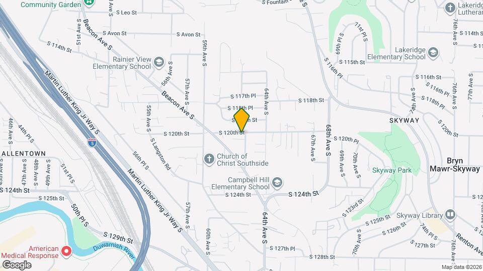 12007 62nd Ave S Map and Location Details