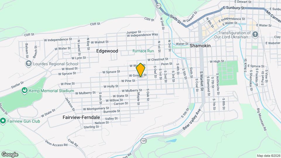 939 W Pine St Map and Location Details