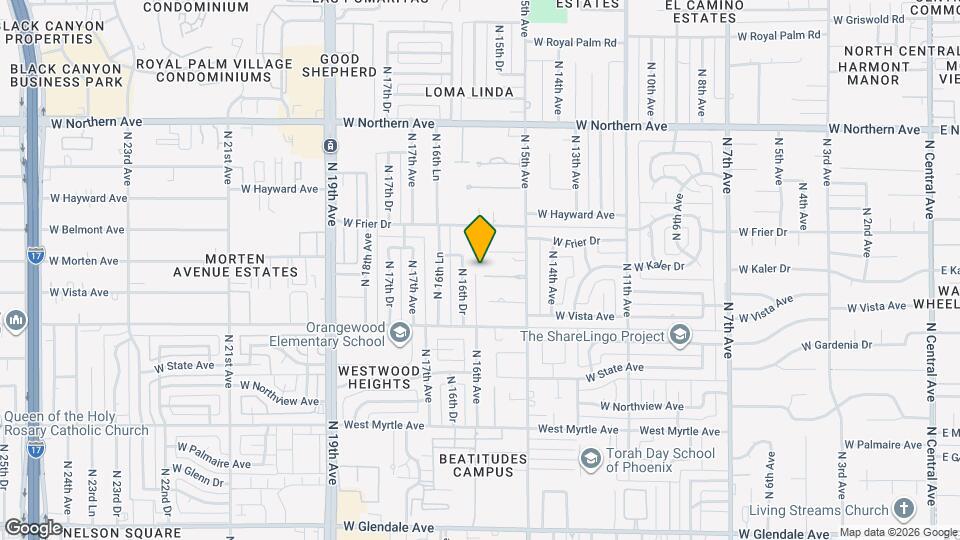 1538 W Wagon Wheel Dr Map and Location Details