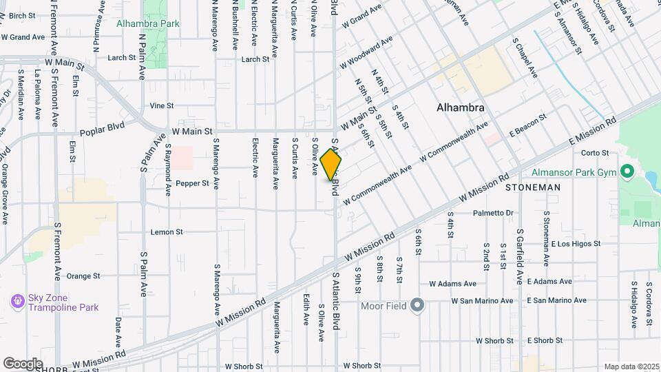 213 S Atlantic Blvd Map and Location Details