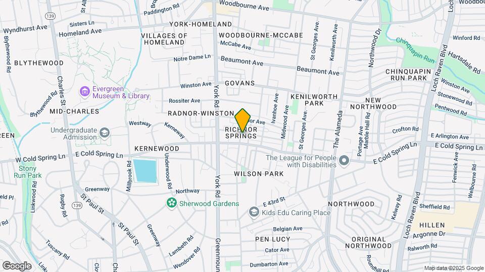 601 Richwood Ave Map and Location Details