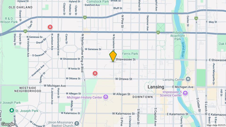 319 N Sycamore St, Unit 319 #2 Map and Location Details