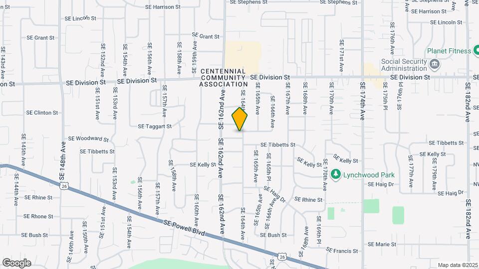 2911 SE 164th Ave Map and Location Details