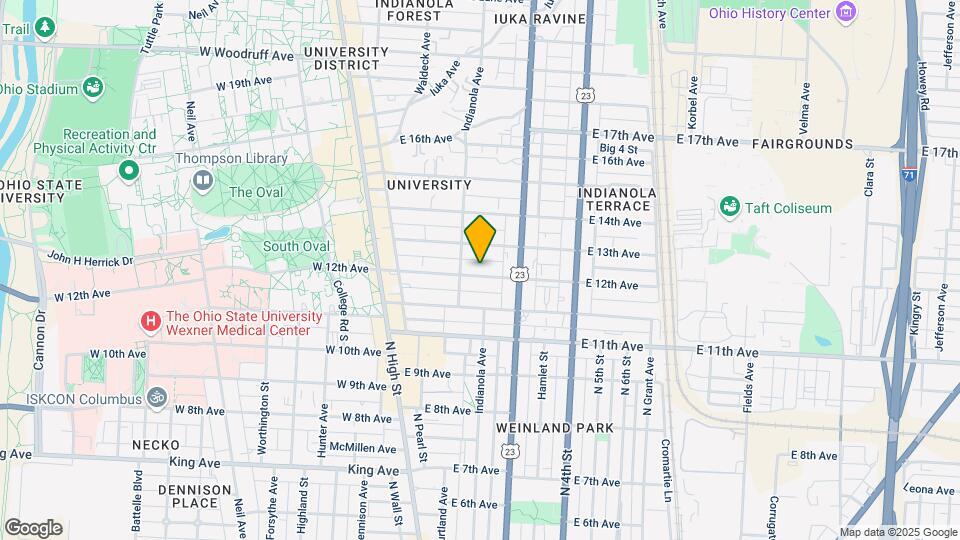 156 E 12th Ave Mapa y Detalles de la Ubicación