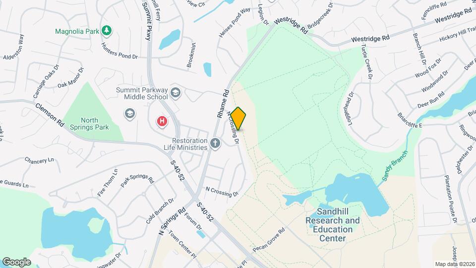 512 N Crossing Dr Map and Location Details