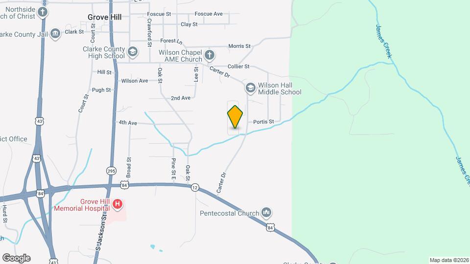 The Pines at Grove Hill Map and Location Details