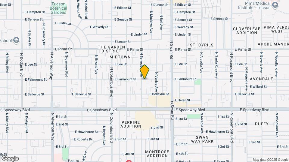 4508 E Fairmount St Map and Location Details