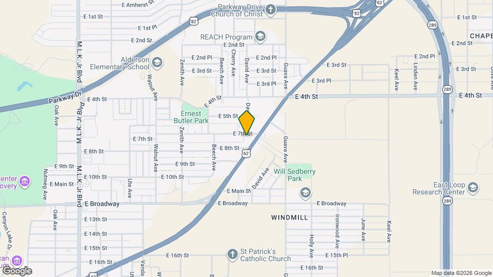 2832 E 7th St Map and Location Details