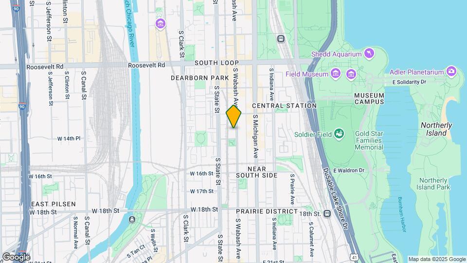 1440 S Wabash Ave Map and Location Details