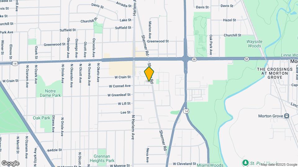 7108 W Niles Ave Map and Location Details