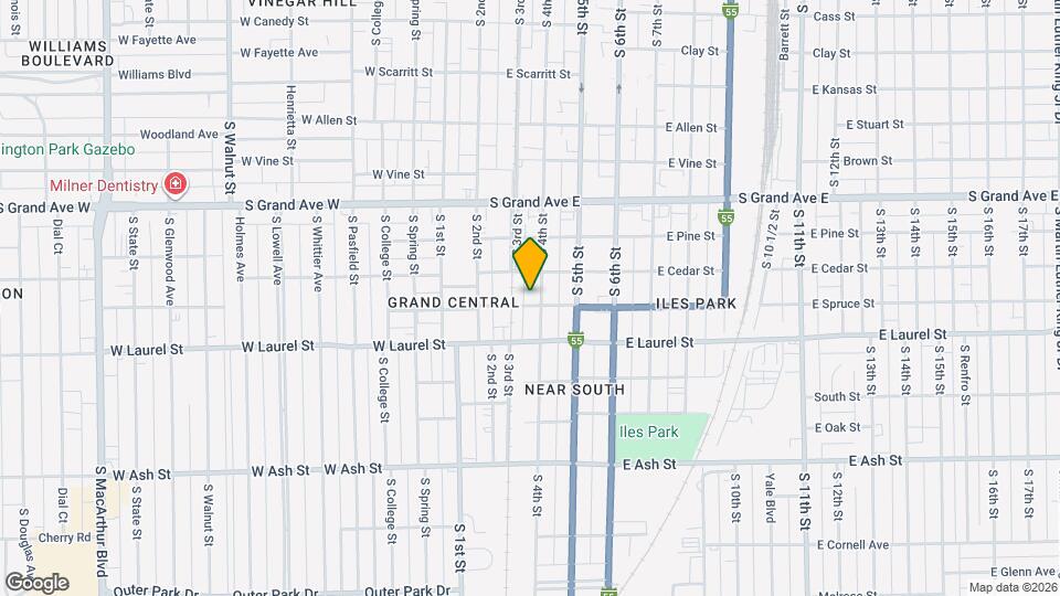 1525 S 4th St, Unit 1 Map and Location Details