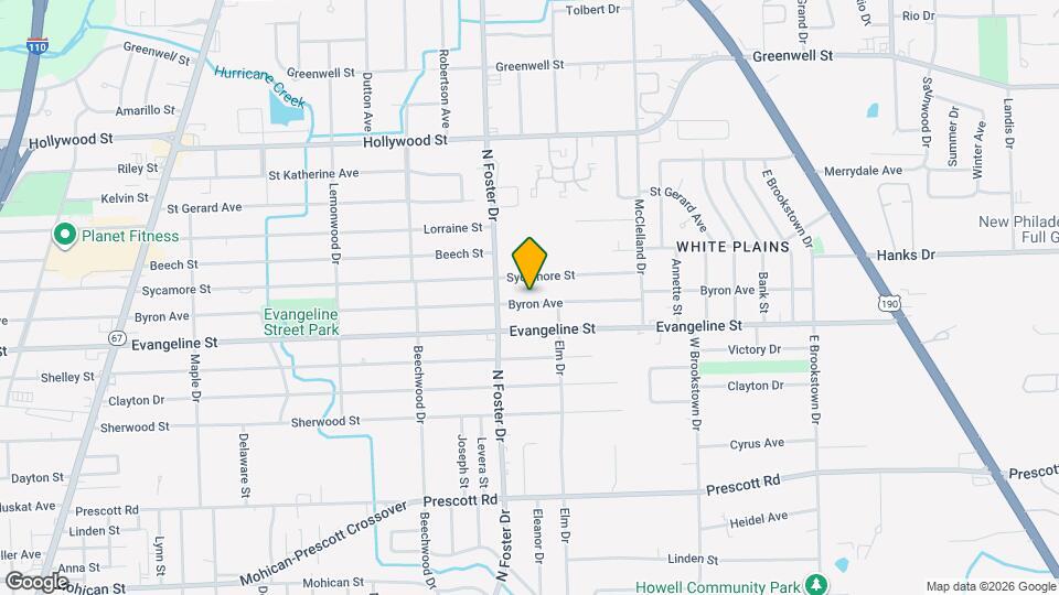 5107 Byron Ave Map and Location Details