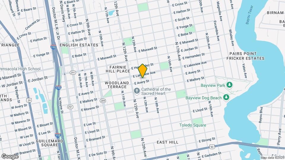 1300 E Avery St Mapa y Detalles de la Ubicación
