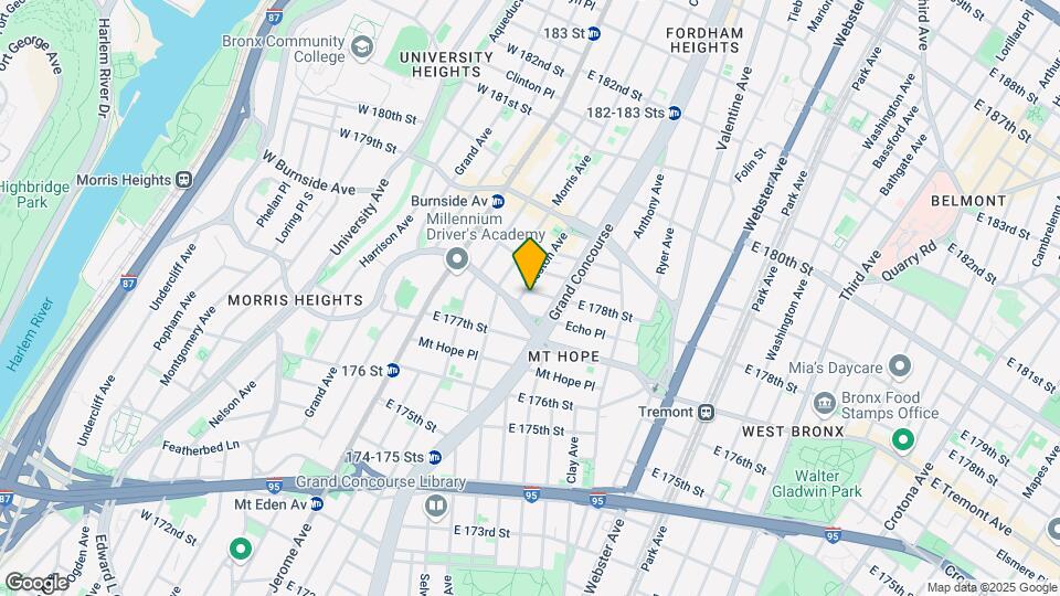 156 E 178th St Map and Location Details