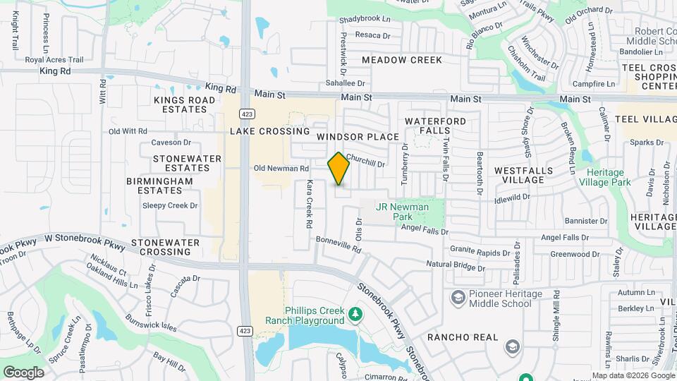 8401 Shakespeare Ln Map and Location Details