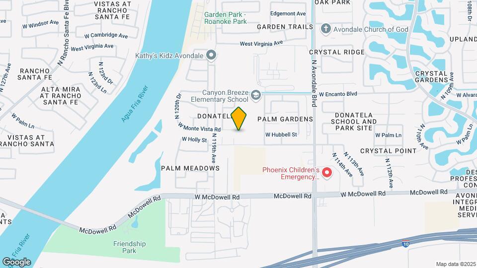 11851 W Monte Vista Rd Map and Location Details