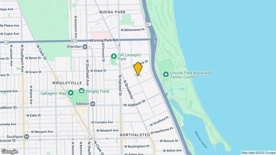3721 N Pine Grove Ave, Unit 2 Map and Location Details
