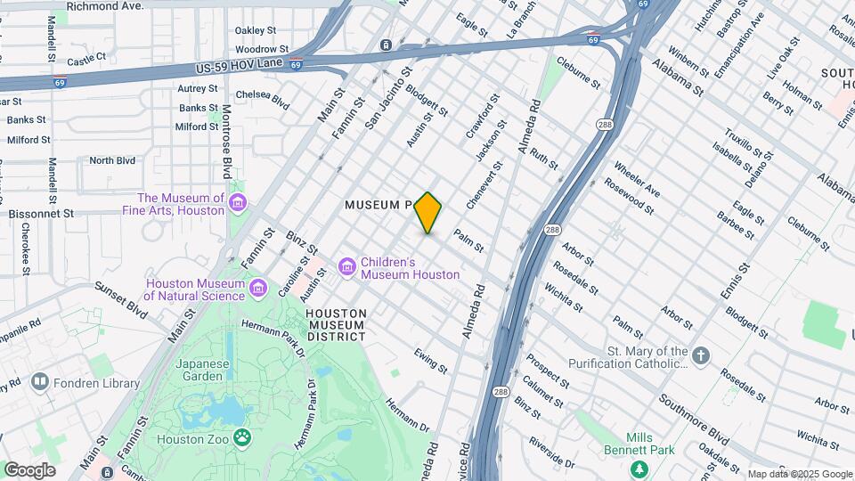 1702 Southmore Blvd Map and Location Details