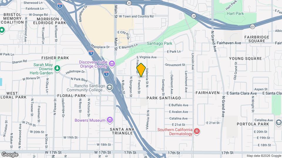 2421 French St Map and Location Details