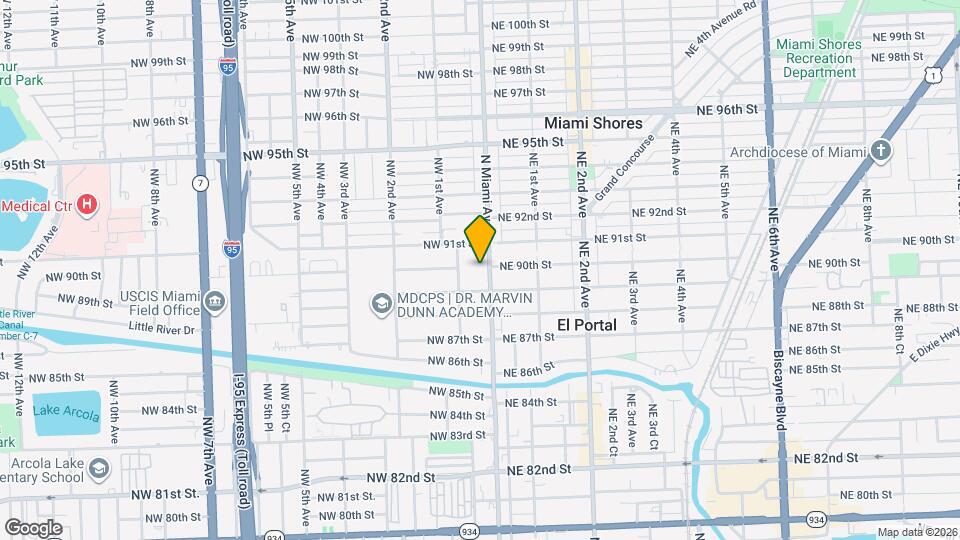 8990 N Miami Ave Map and Location Details