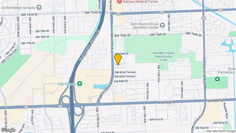 11551 SW 81st Ter-Unit -Efficiency Map and Location Details