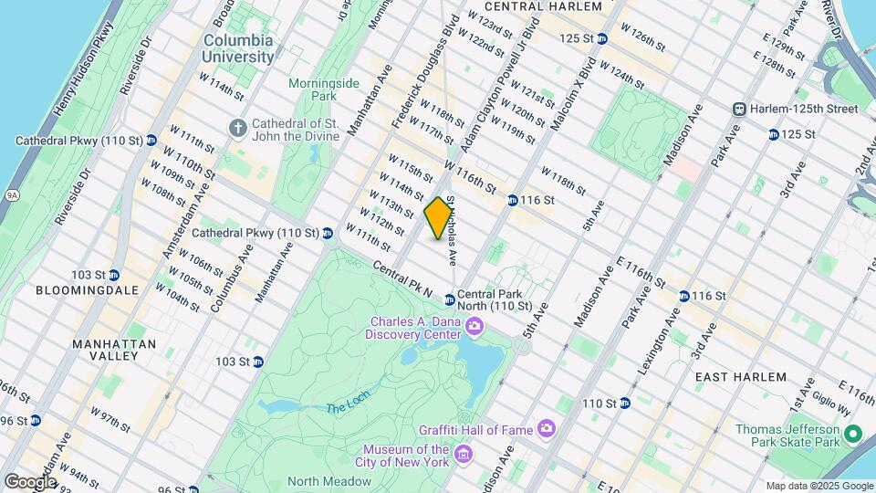 127 W 112th St Map and Location Details
