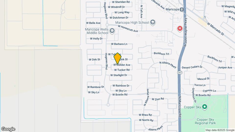45707 W Guilder Ave Mapa y Detalles de la Ubicación