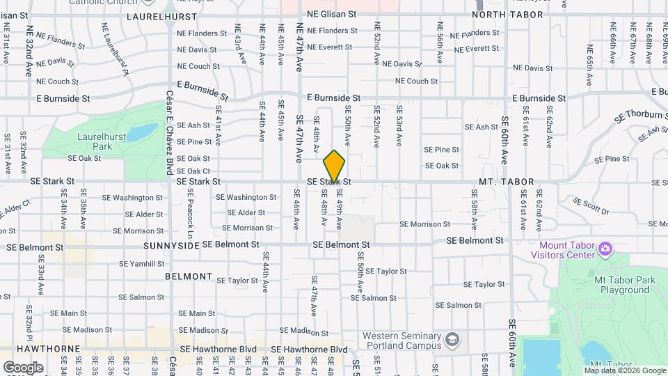 4830 SE Stark St Map and Location Details