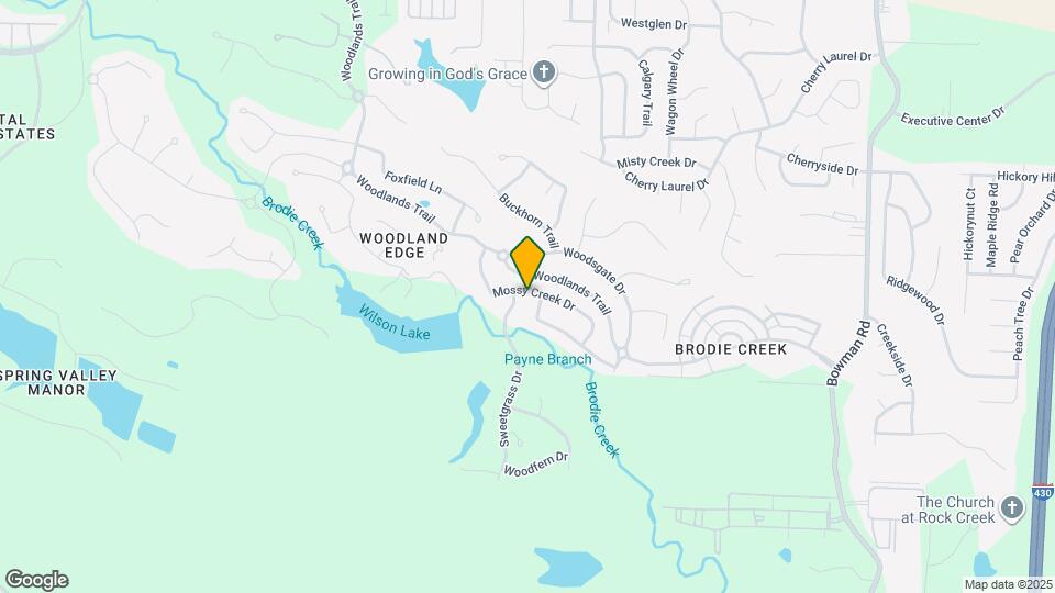 3005 Mossy Creek Dr Map and Location Details