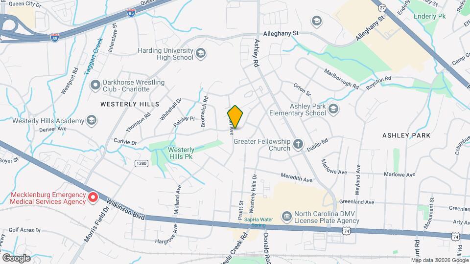 3633 Carlyle Dr Map and Location Details