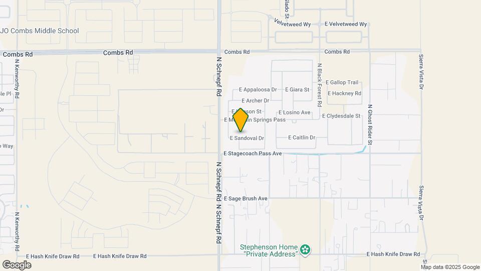 3636 E Sandoval Dr Map and Location Details