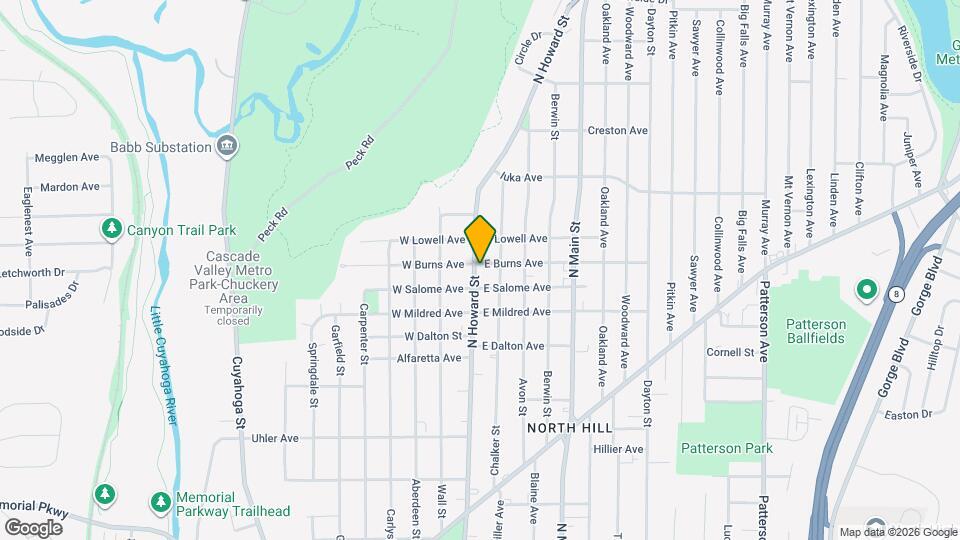 989 N Howard St Map and Location Details