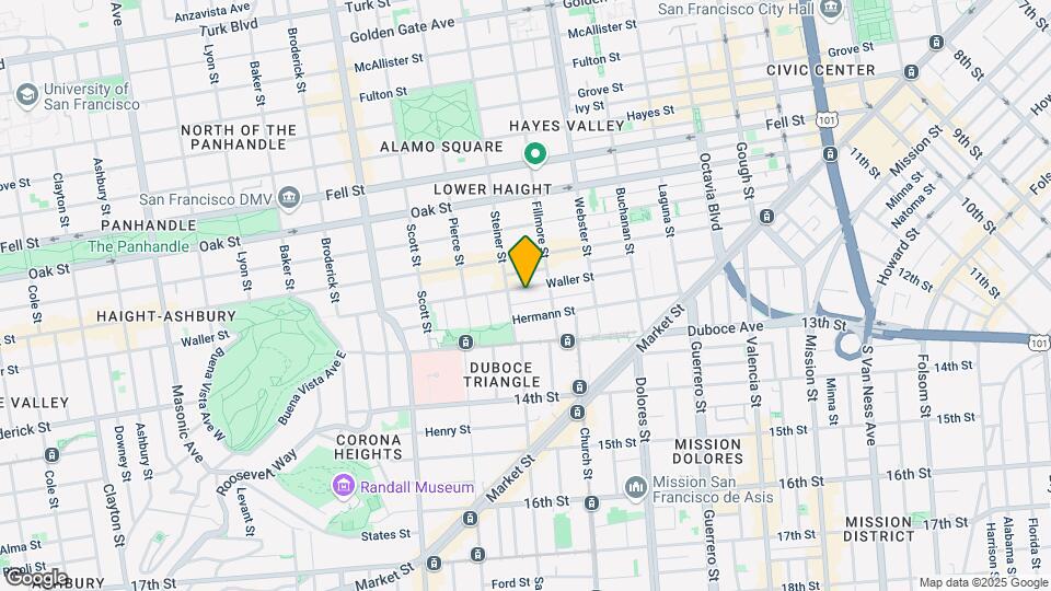 457 Waller St Mapa y Detalles de la Ubicación