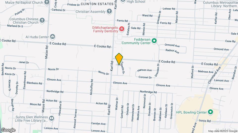 3820 Walmar Dr Map and Location Details