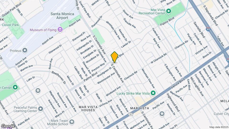 3520 S Centinela Ave Map and Location Details