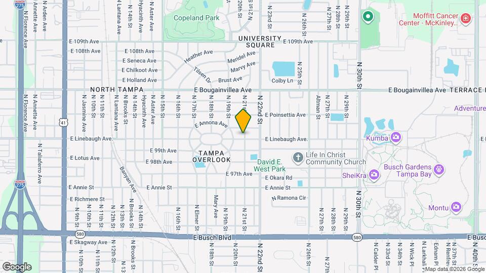 2014 E Linebaugh Ave. Map and Location Details