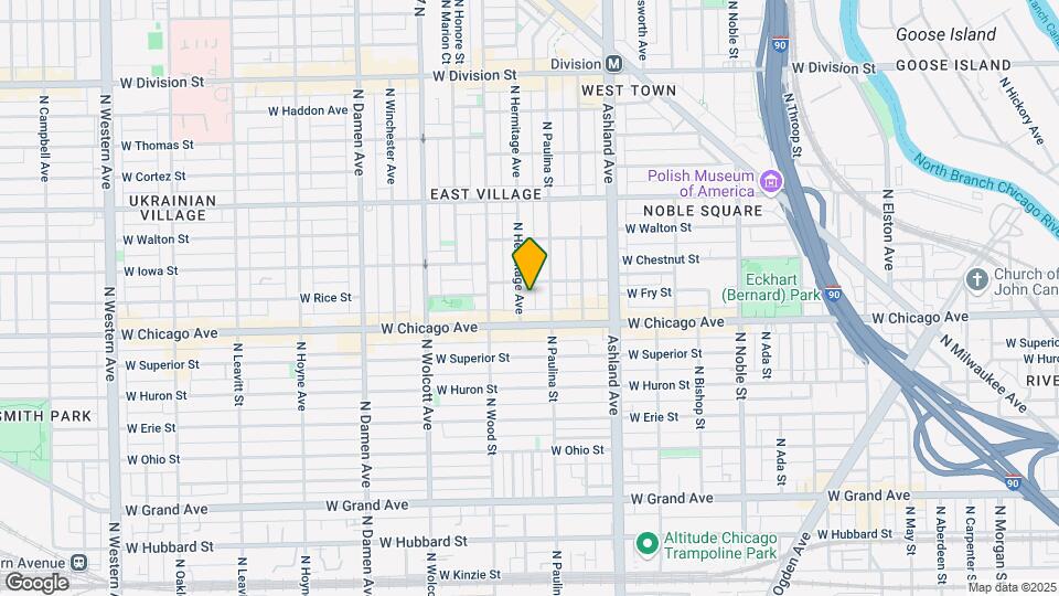 825 N Hermitage Ave, Unit 2 Map and Location Details