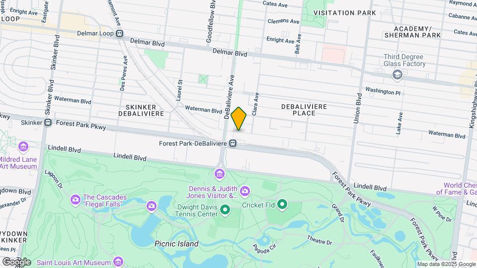 5630 Pershing Ave Map and Location Details