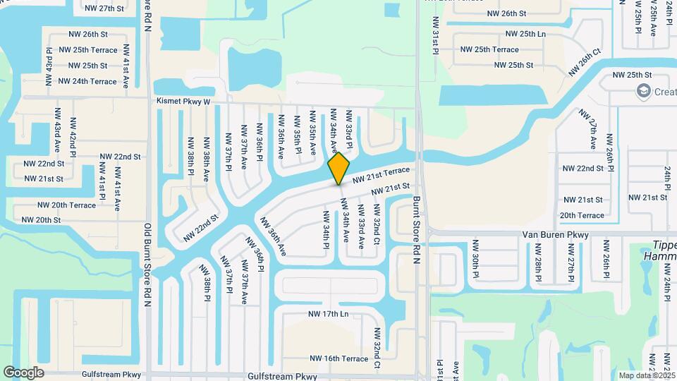 3400 NW 21st Terrace Map and Location Details