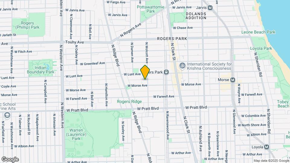 6956 N Wolcott Ave Map and Location Details
