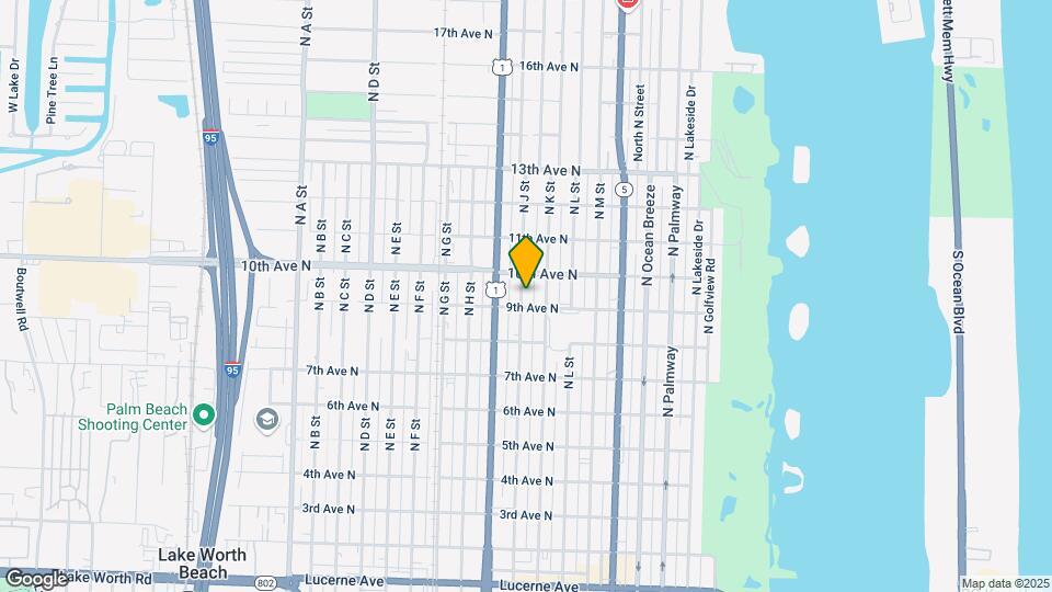 910 N J St Map and Location Details