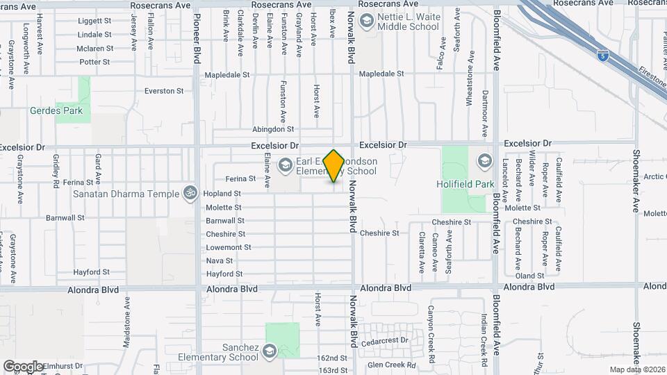 15219 Ibex Ave Map and Location Details